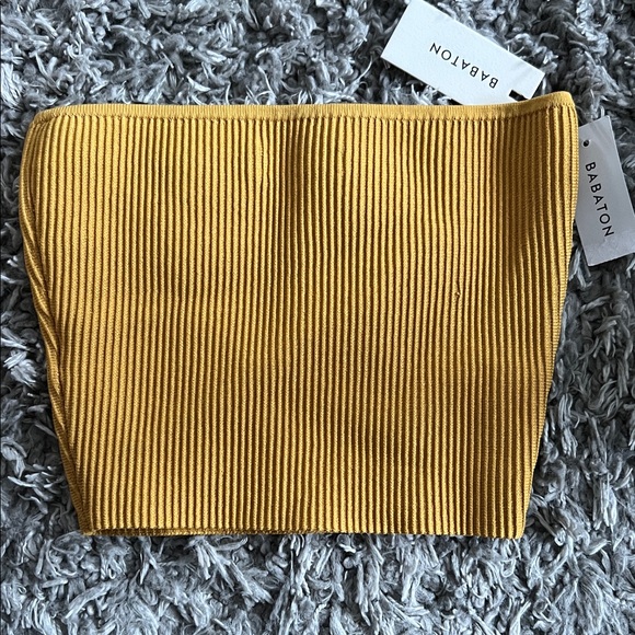 Babaton Tops - ARITZIA Mustard Yellow Essamba Tub top